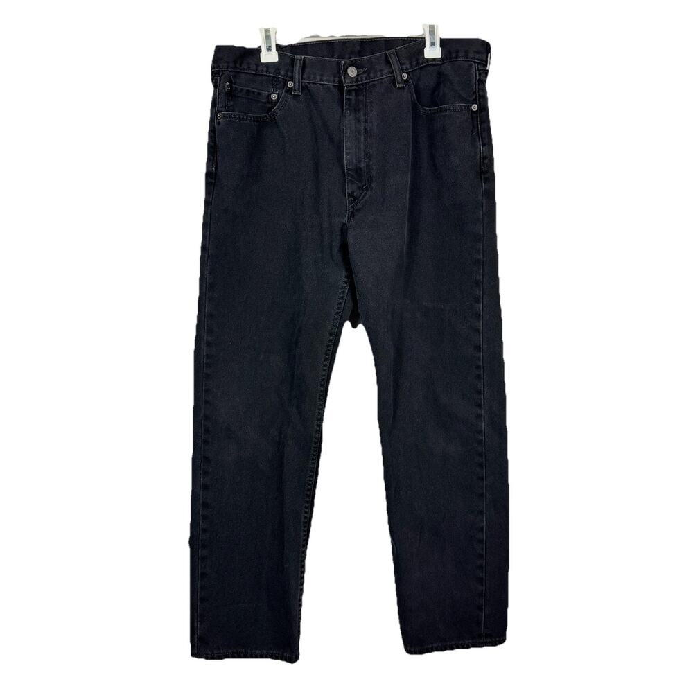 Levis‎ 505 Jeans Mens Size 38 x 32 Black Denim Jeans Pants